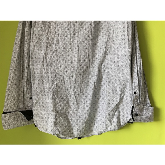 Pascal Morabito Geometric Men's Dress Shirt XXL - Picture 7 of 8